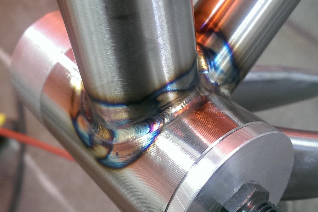 tig welding bike frame